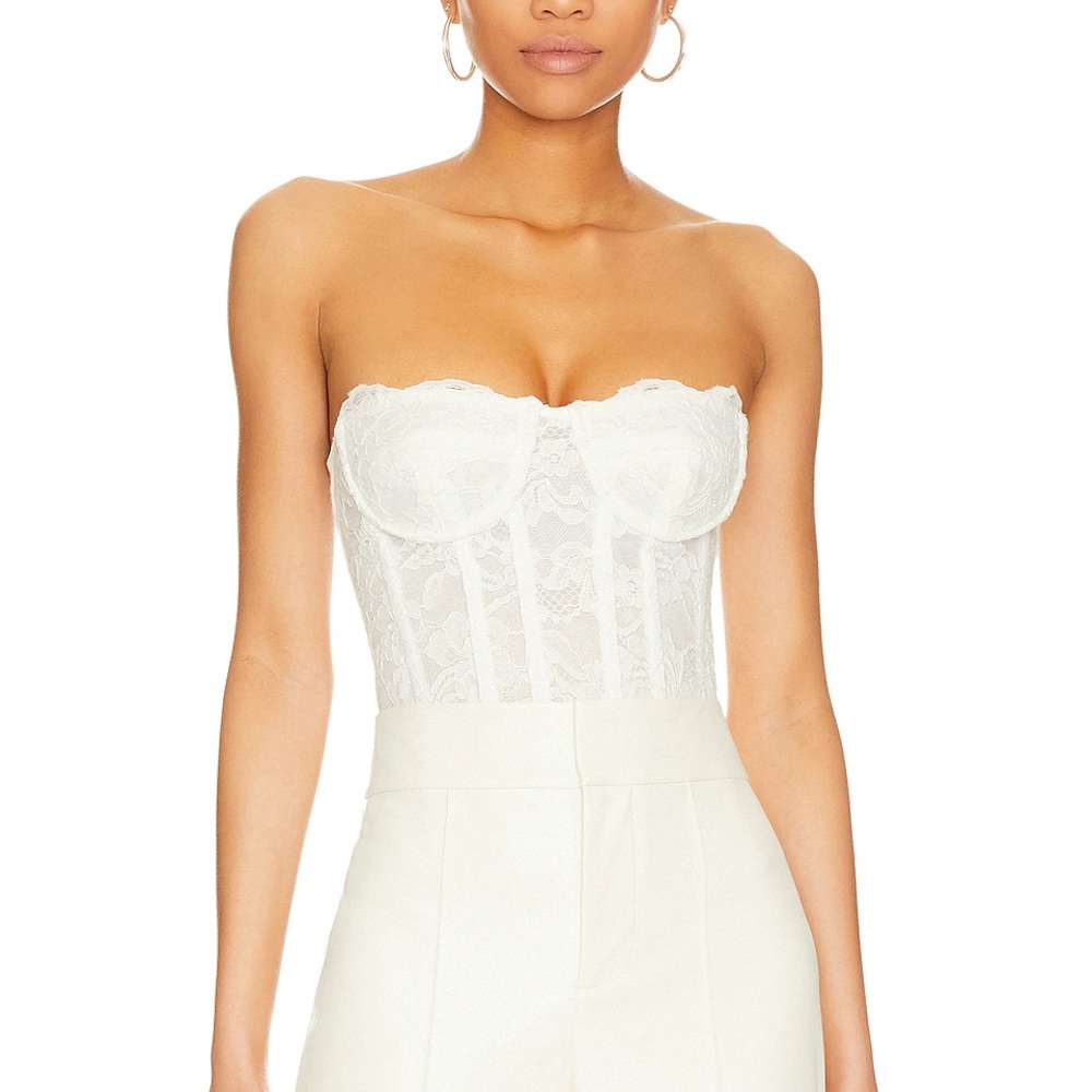 NWT Bardot Oskar Bodysuit in Orchid White‎ Sz 10 (XL)